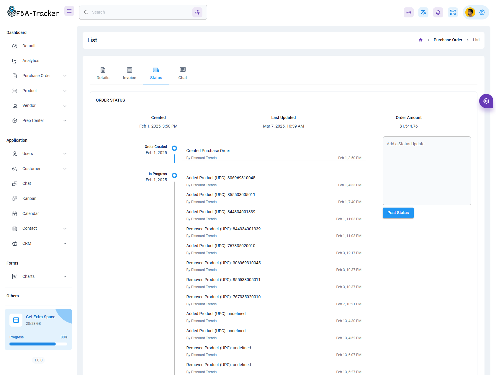 Inventory Tracking